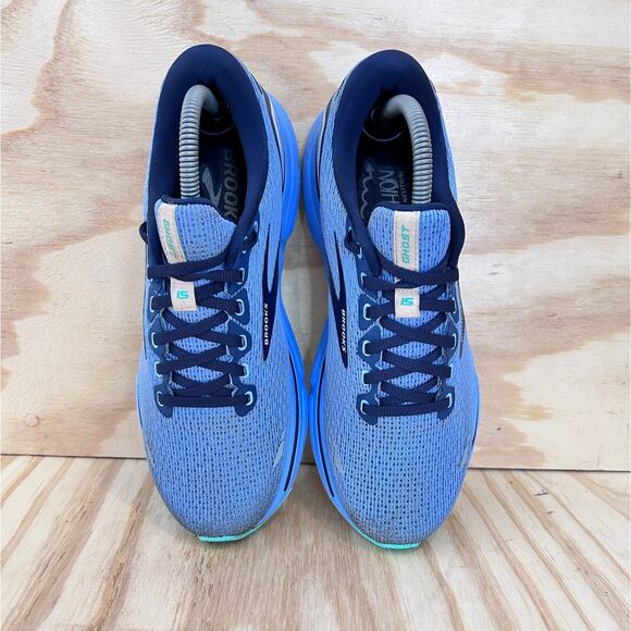Brooks Blue Athletic Running Shoes with Mesh Upper - Picture 7 of 9
